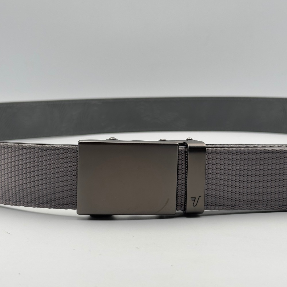 Mission Belt Mens Gray Nylon Ratchet Belt Gunmetal Buckle 40mm XL WGY-1.5-XL